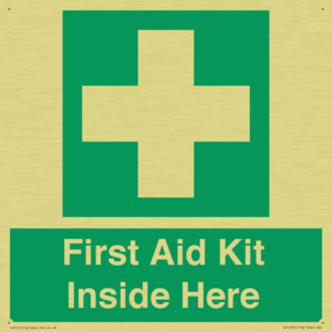 First Aid Kit Inside Here